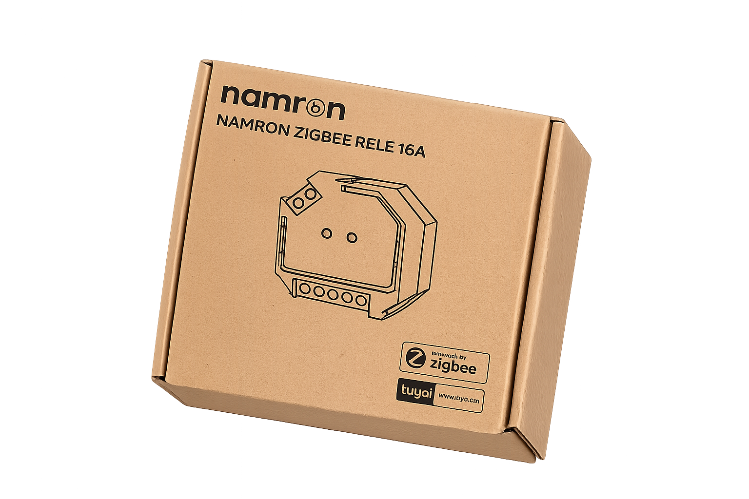 Namron Zigbee relé 16A – smarthus styringsmodul