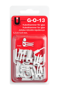 Kabelklammer G-O-13 – 3 mm – Hvit – Ny i pakke