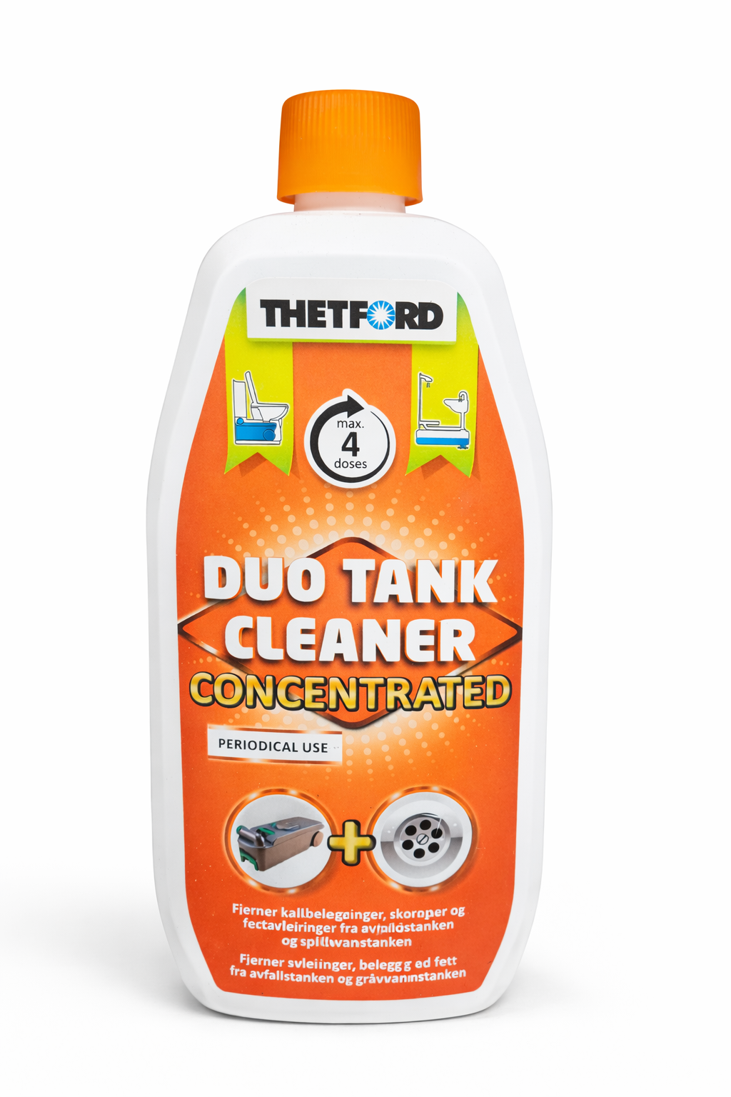 Thetford Duo Tank Cleaner Concentrated – Effektiv rengjøring av toalett- og gråvannstank
